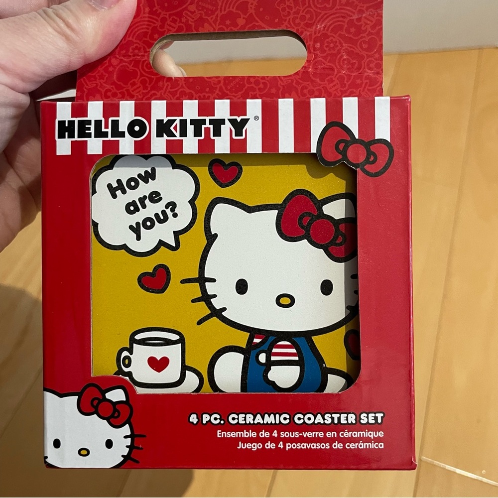 NIB Hello Kitty ceramic Coaster Set - Picture 6 of 8